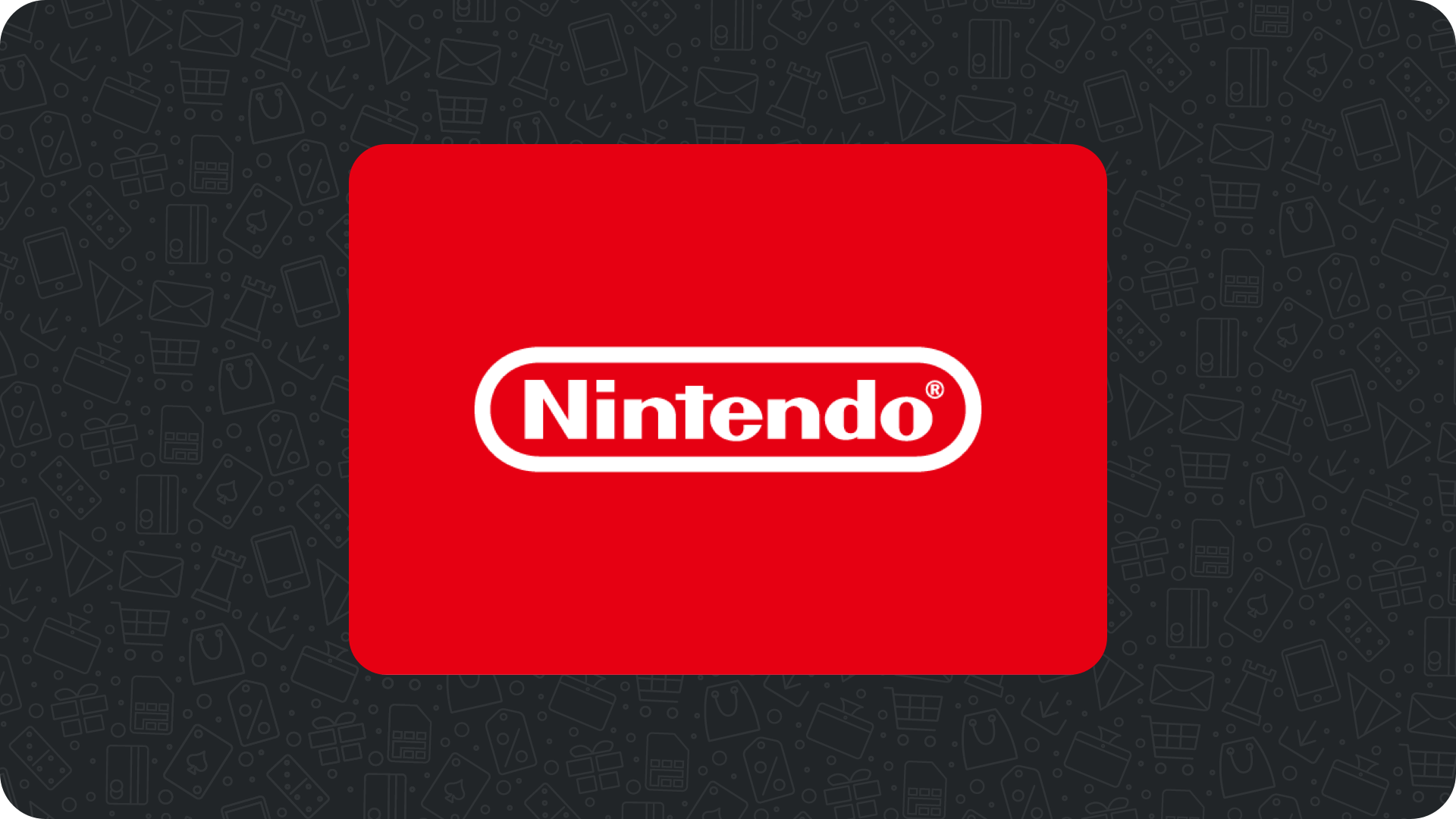 A Nintendo voucher with a black background